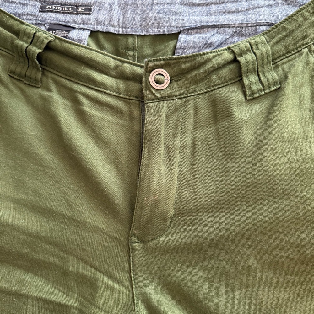O’Neill Men’s Olive Green Chino Pants - Size 31 - Picture 2 of 6